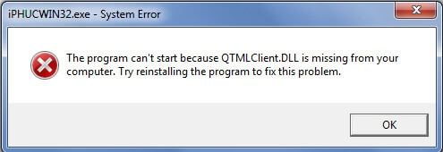 QTMLClient.dll missing