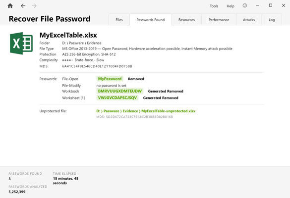 excel password recovery tool