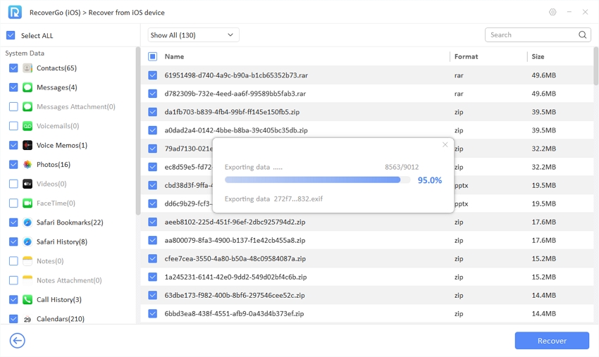 recovergo ios guide - successful iphone data recovery