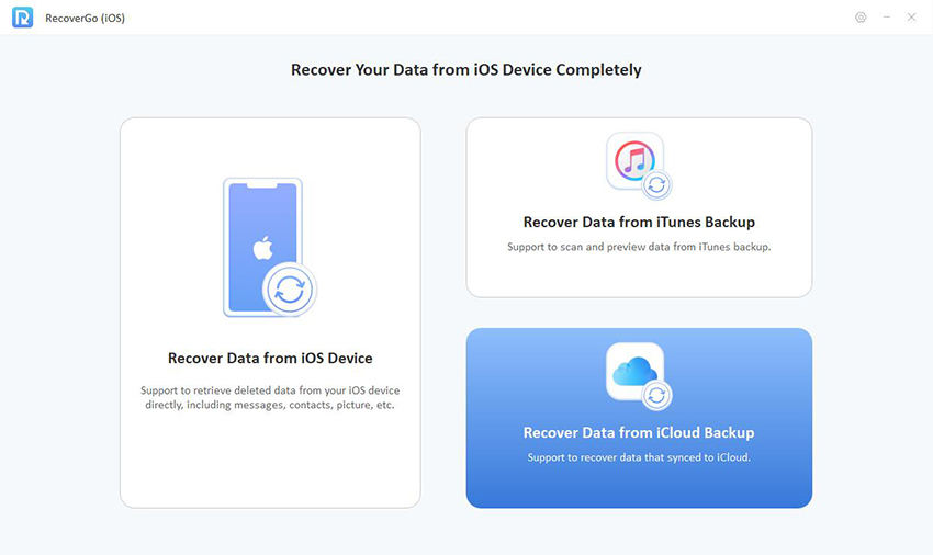 recovergo ios guide - recovered data from icloud backup