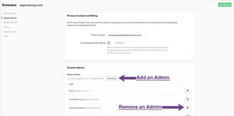 remove domain admin account