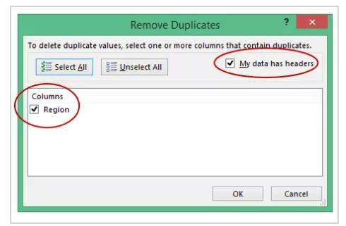 remove duplicates in excel