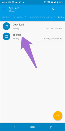 whatsapp facebook sticker