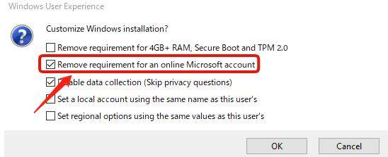 setup windows 11 without microsoft account