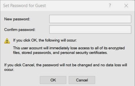 remove windows login password