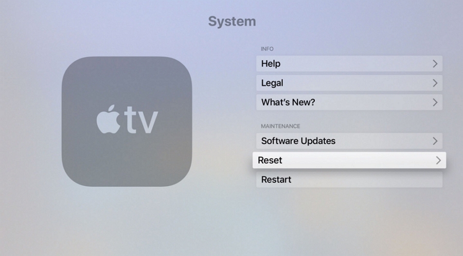 Reset Your Apple TV