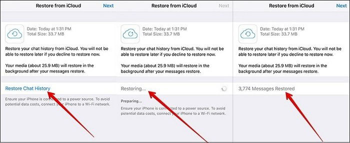 restore whatsapp backup