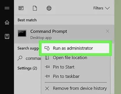 run as administrator