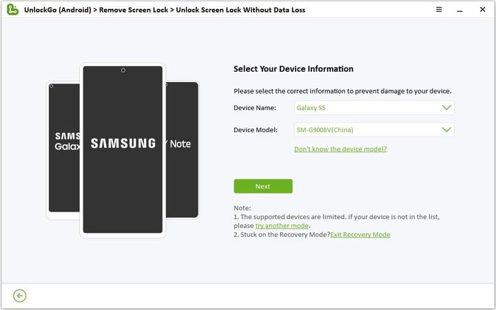 select device information