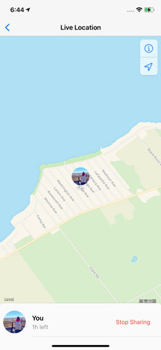 Check the location on WhatsApp