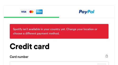can't change Spotify country
