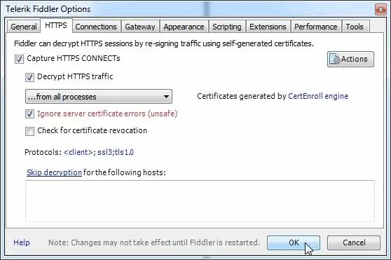 Capture HTTPS Connect