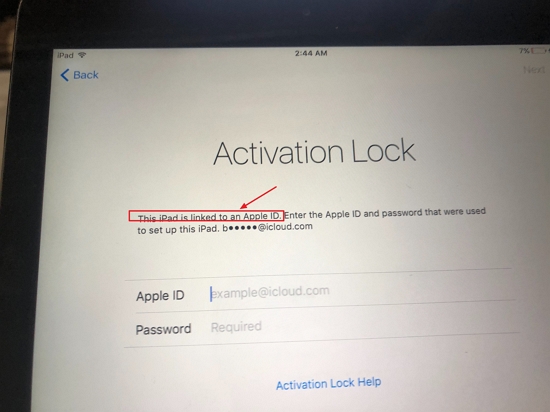 this apple id is linked to apple id