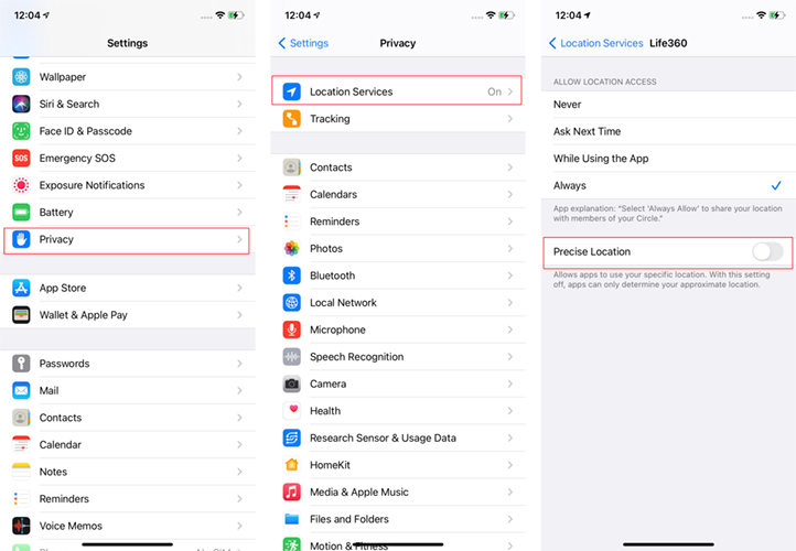 Turn off your Precise Location