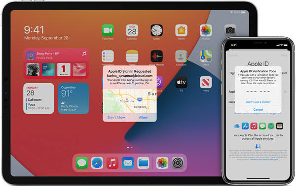 unlock apple id two factor authentication