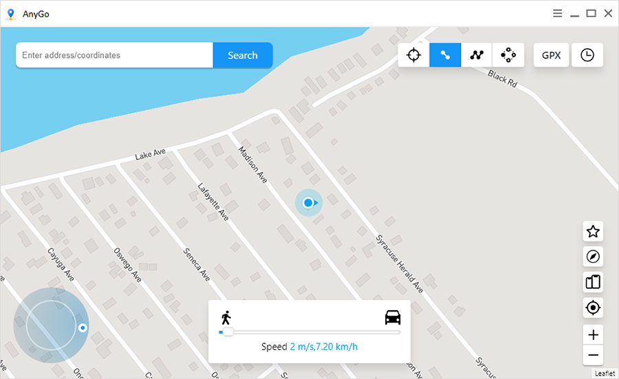 Select Two-spot mode AnyGo