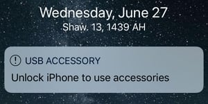 unlock iPhone to use Accessories