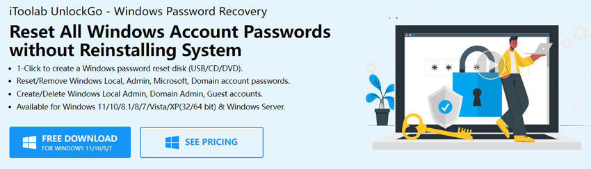 password reset with UnlockGo for windows