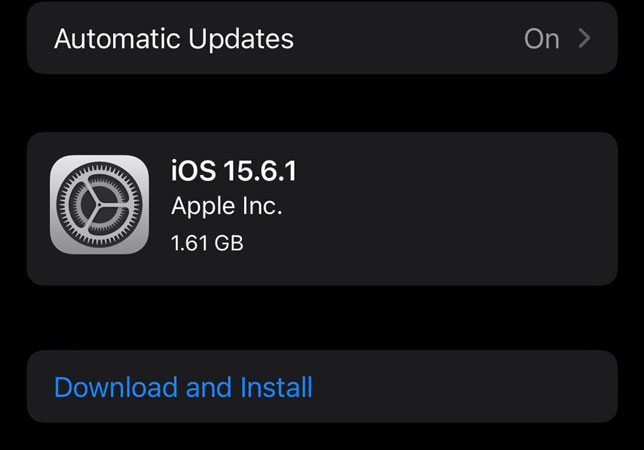 update ios system to latest version