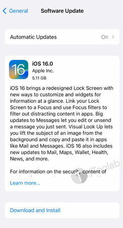Update the iOS Version