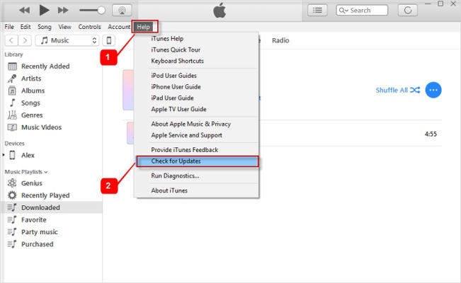 Update iTunes/Finder to the Latest Version