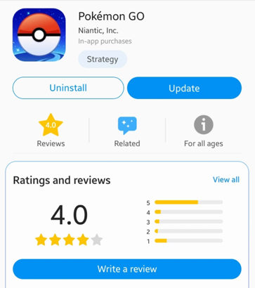 Update Pokemon go