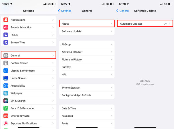 Update your iPhone to fix iPhone not fetching mail