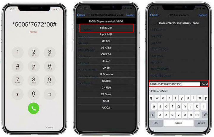 Enter ICCID Code on Locked iPhone