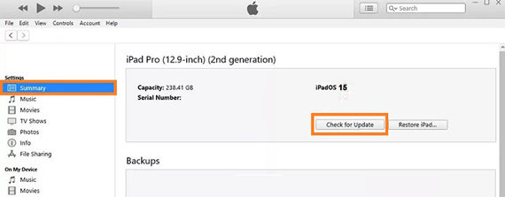 Update ipad to Fix iPad Stuck on Apple Logo