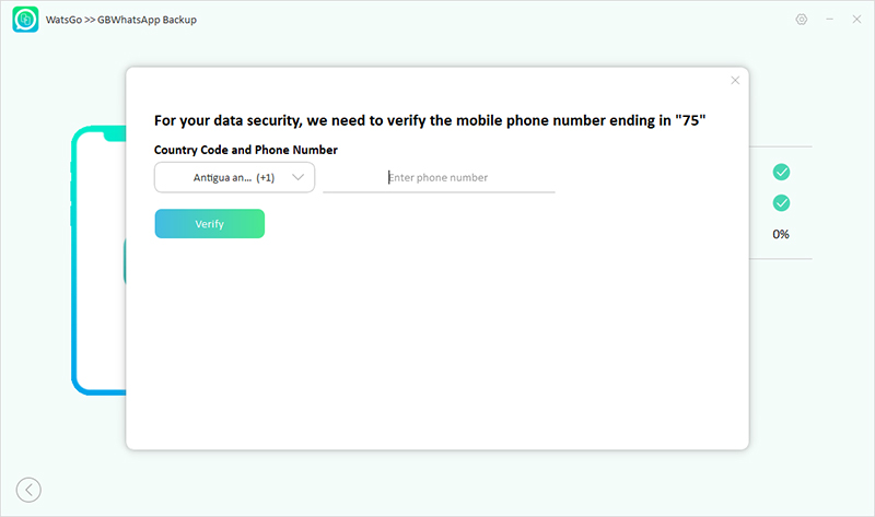 watsgo guide - verify gbwhatsapp phone number