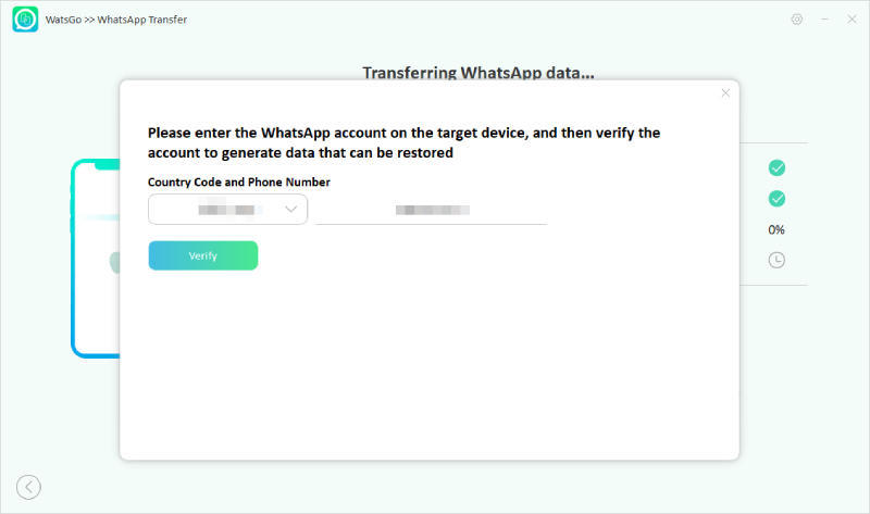 verify whatsapp account