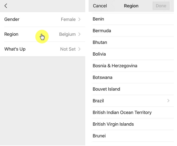 Fake WeChat location wechat region