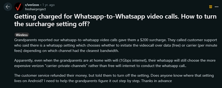 whatsapp charge calls