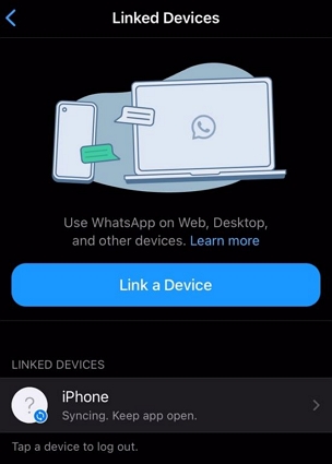 whatsapp link devices