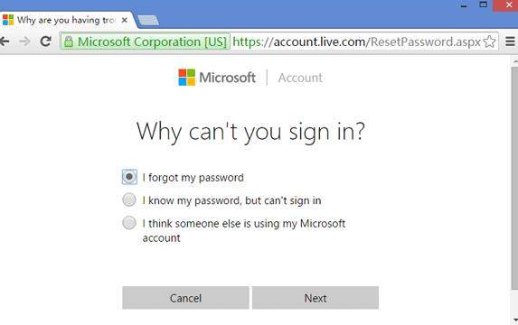 why can't you sign in