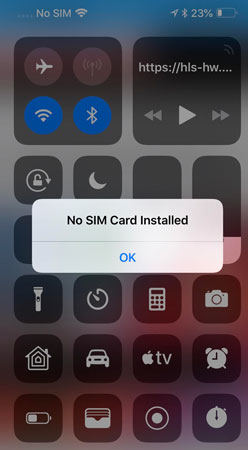 why does my iPhone says no sim