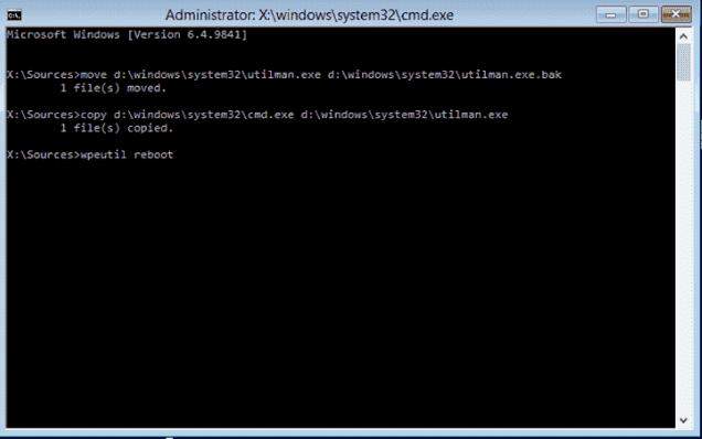 reset windows 10 password no disk