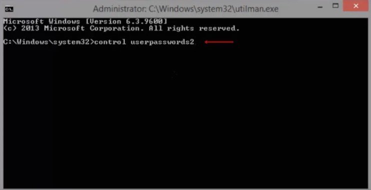 windows 8 password reset