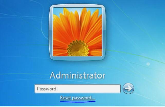 reset forgotten windows 7 password