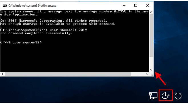 windows password reset command prompt