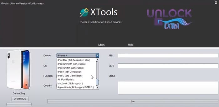  XTools iCloud Unlock Software
