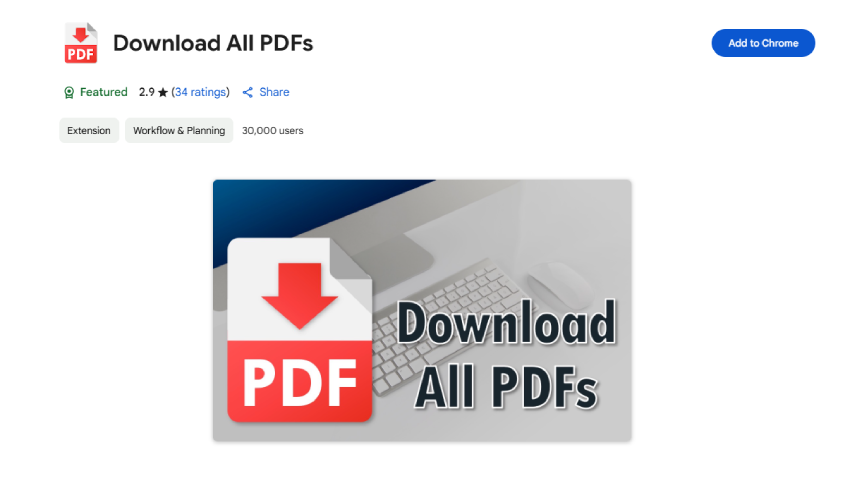 add donwload all pdf google extension