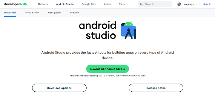 ADB screenshot, download sdk tools to install ADB on Windows and Mac