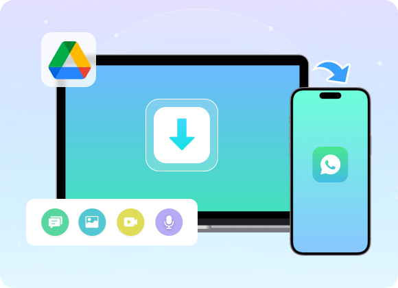Download and Restore WhatsApp Backup from Google Drive to iPhone