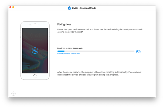 Fixing the device with FixGo