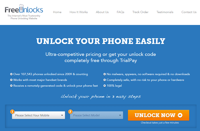 Free Unlocks - LG netword unlock tool