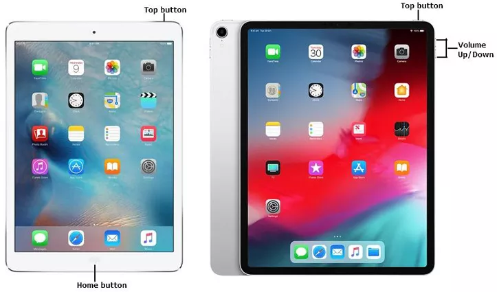 Hard restart your iPad to fix iPad volume button stuck