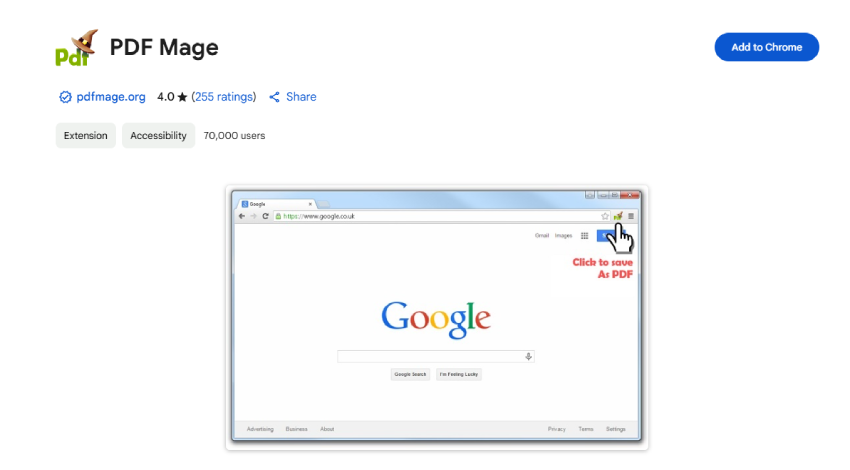 add donwload pdf manage google extension