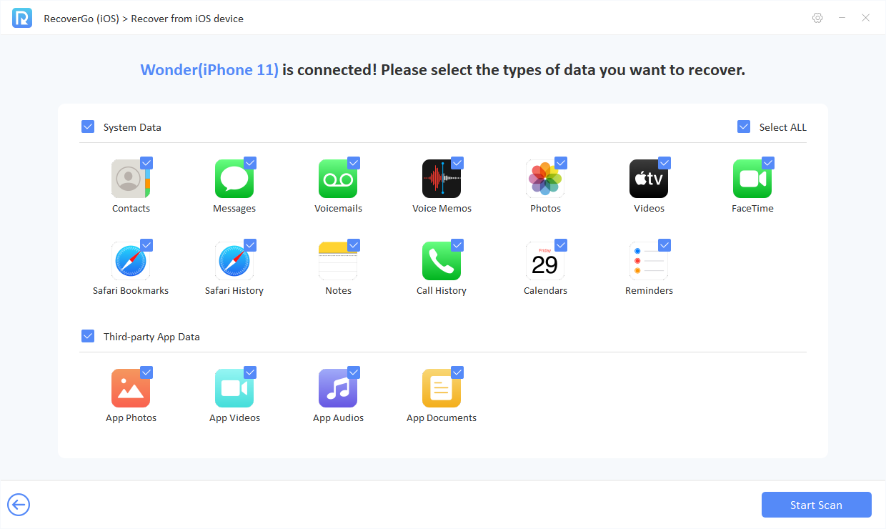 recovergo ios select data recover