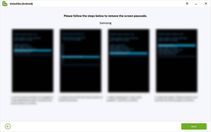 UnlockGo for Android Reboot System